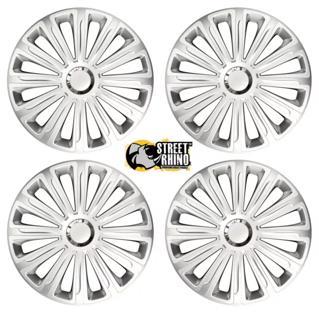 16" Universal Trend RC Wheel Cover Hub Caps x4 Ideal For Volkswagen Sharan