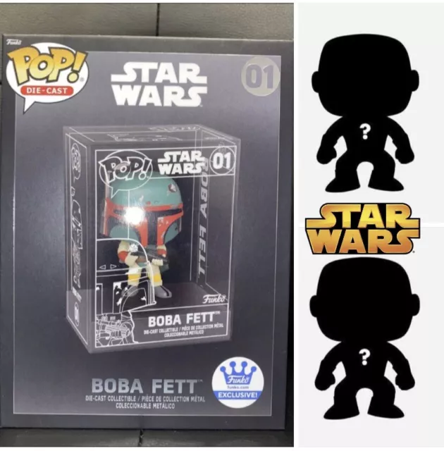 Funko Pop Diecast Boba Fett 01 FunkoShop + 2 Mystery Star Wars Pops