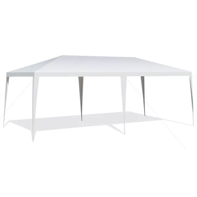 3x6m Pavillon Gartenpavillon Partyzelt Regenschutz mit Stahlrahmen für Hochzeit
