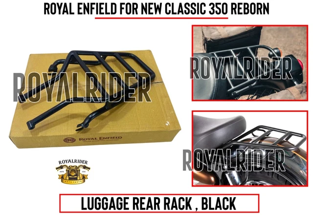 Royal Enfield New Classic 350 REBORN "LUGGAGE REAR RACK , BLACK”