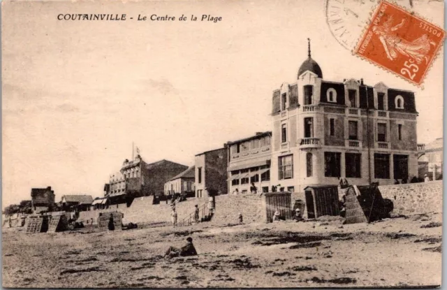 *52165 cpa 50 Coutainville - le centre de la Plage