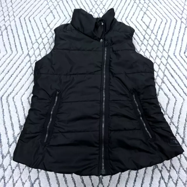 REI Vest Women Large Black Puffer Jacket Full Zip Hiking Outdoors Zip Ladies