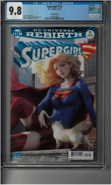 DC Supergirl #13 CGC 9.8 Stanley "Artgerm" Lau variant cover