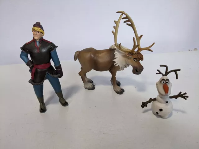 Disney Frozen figures by Bullyland Kristoff, Olaf & Sven