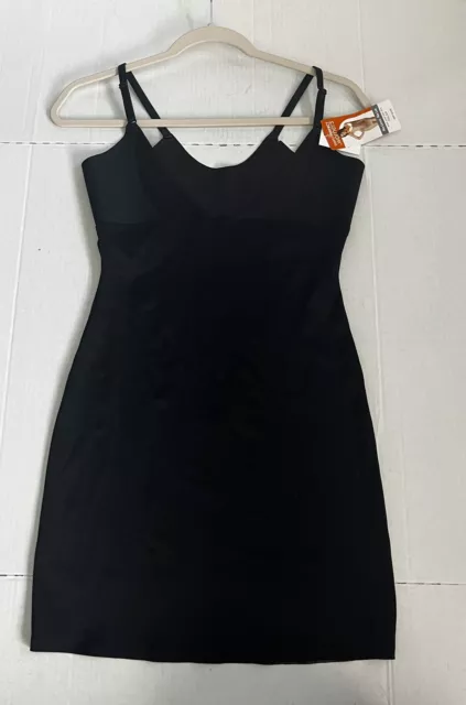 Warners WT1130 Simply Perfect by Warner's Shaping Full Slip Black Size SM  NWT