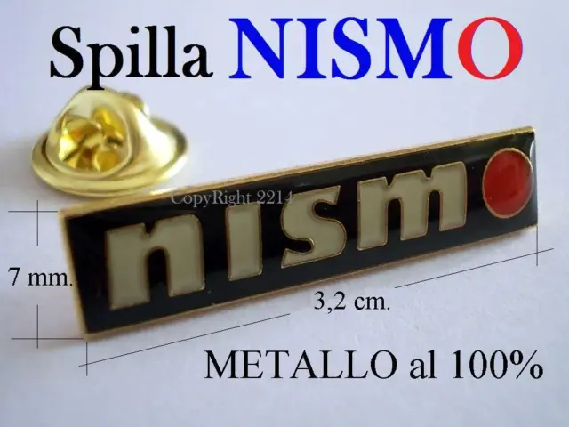 NISSAN NISMO GT-R 370Z SPILLA in METALLO Pin badge Broche Brosche Brooch брошь