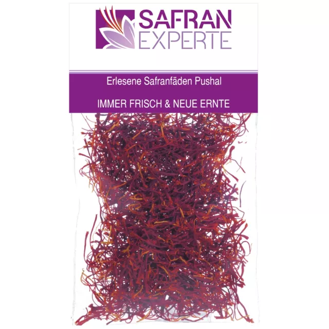 Safranfäden 2,3 Gr. Beutel Qualität Pushal Saffron threads Zafferano Saffraan