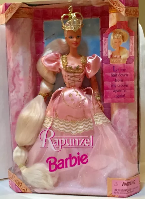 Rapunzel Barbie With Platinum Blond Hair And Bob Mackie Closed Mouth