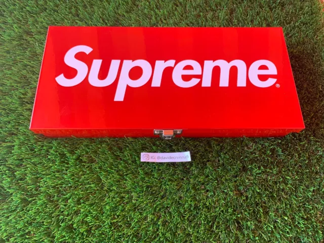 SS17 Supreme Large Metal Storage Box Red