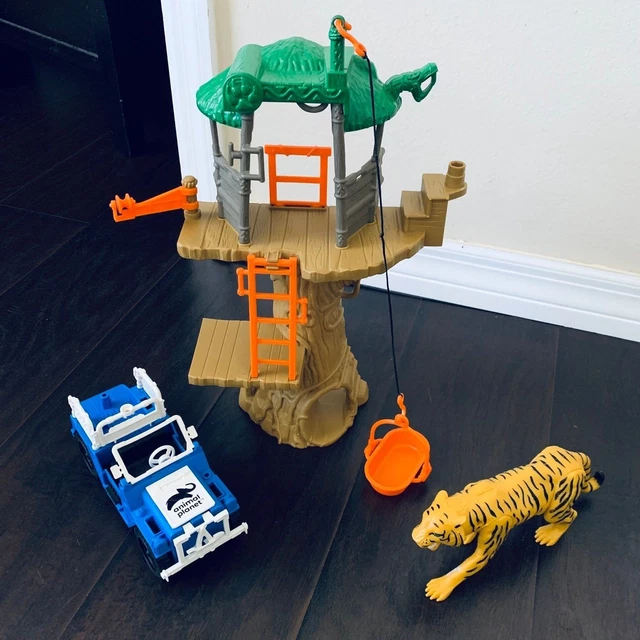 ANIMAL SAFARI/JUNGLE Wildlife Treehouse/Playhouse Kids Toy