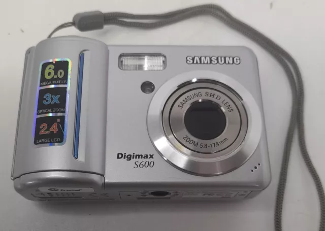 Samsung Digimax S600/Cyber630 6.0MP Digital Camera - Silver Tested and working