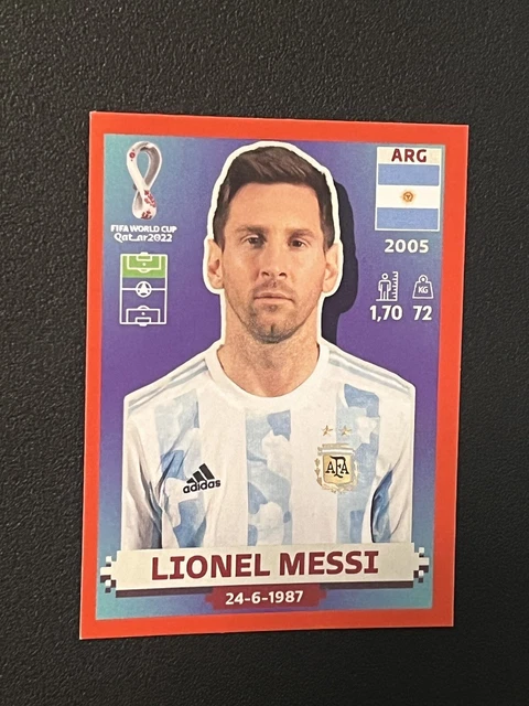 PANINI WM 2022 Lionel Messi ARG 20 Argentina FIFA World Cup Qatar ...