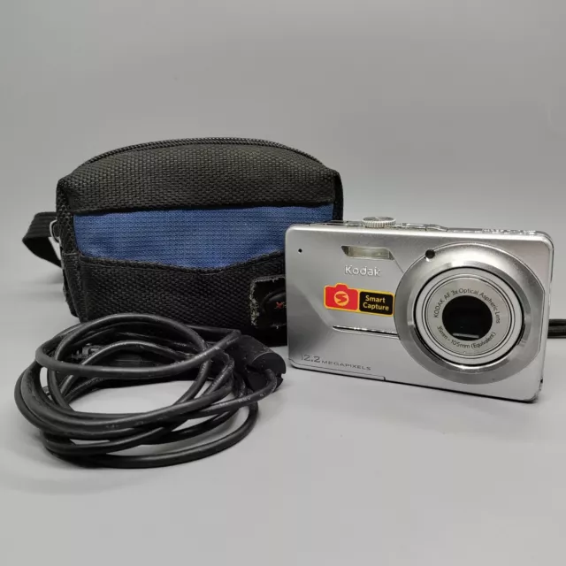 Kodak EasyShare M341 12.2MP Compact Digital Camera Silver Tested