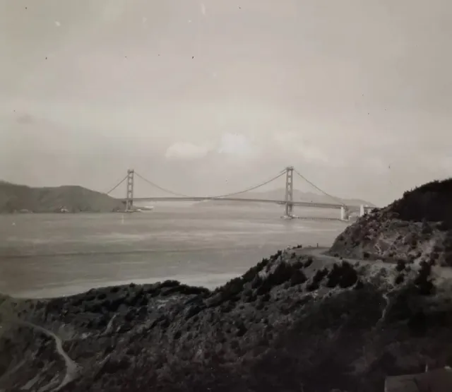 VINTAGE ORIGINAL PHOTO: Golden Gate Bridge - San Francisco 1940's