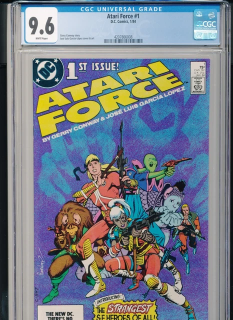ATARI FORCE 1 CGC 9.6 W p DC 1984