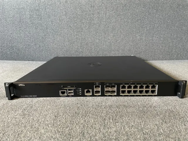 Dell SonicWall NSA 3600 Security Appliance Firewall 01-SSC-3853 with Rail Kit