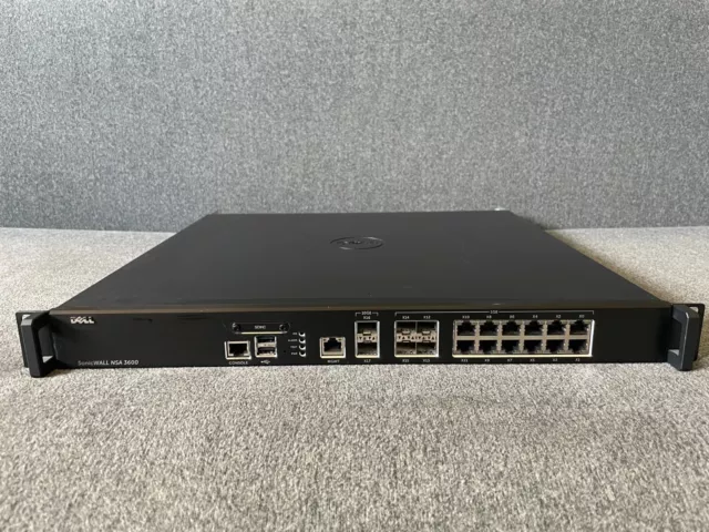 Dell SonicWall NSA 3600 Security Appliance Firewall 01-SSC-3853 with Rail Kit