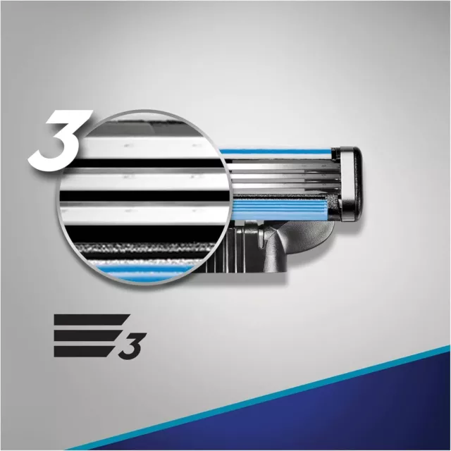 Gillette Lames de Rasoir Mach3 Turbo, Pack de 8 Lames de Recharges [OFFICIEL] 3