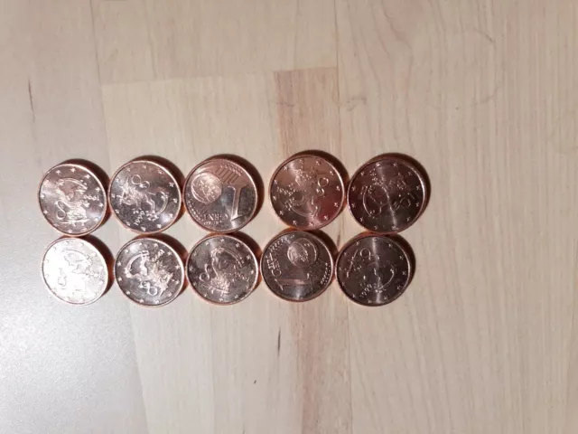 10 x 1 Euro Cent Finnland 1999 unzirkuliert  Rar