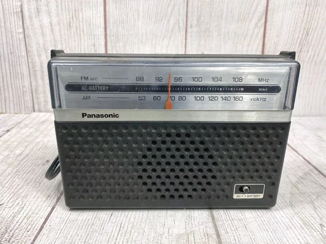 VTG 1975 BLACK Panasonic RF-546 AM/FM Beach Portable Radio - TESTED ...