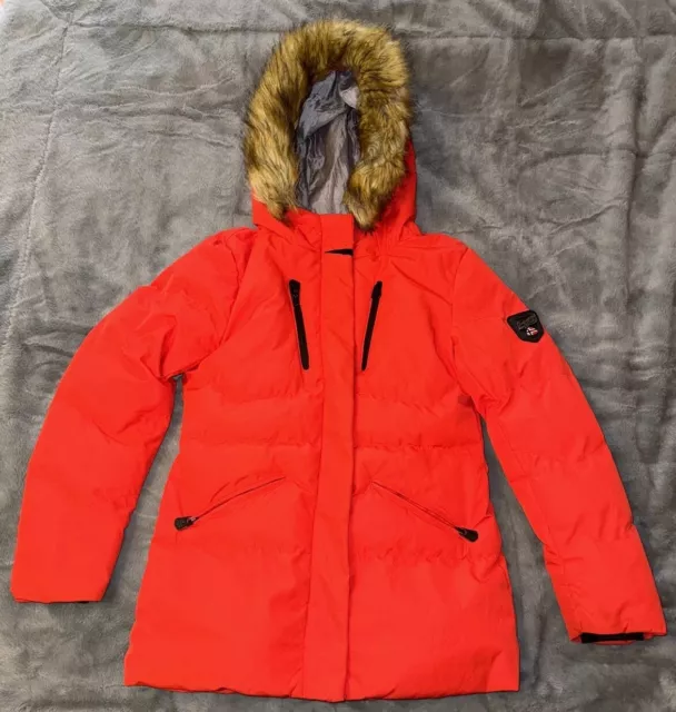 Geographical Norway Red Ski Puffer Jacket Slim UK Girl 11-12 yrs (10-13 Years)