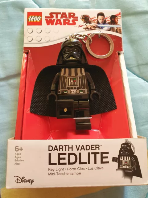 Portachiavi Luminoso LEGO Star Wars Darth Vader - Ledlite NUOVO