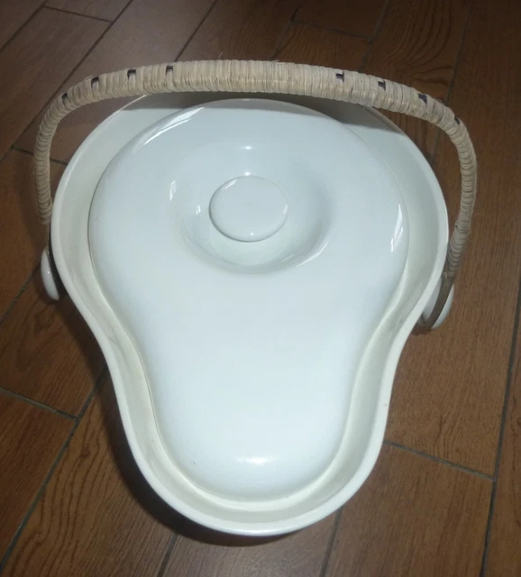 Avant 1934 - SUPERBE ANCIEN POT DE CHAMBRE BLANC Terre de fer