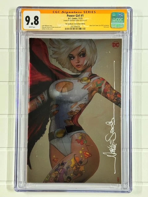 Power Girl #1 (2023 DC Comics) Signed Nathan Szerdy Foil Variant CGC 9.8