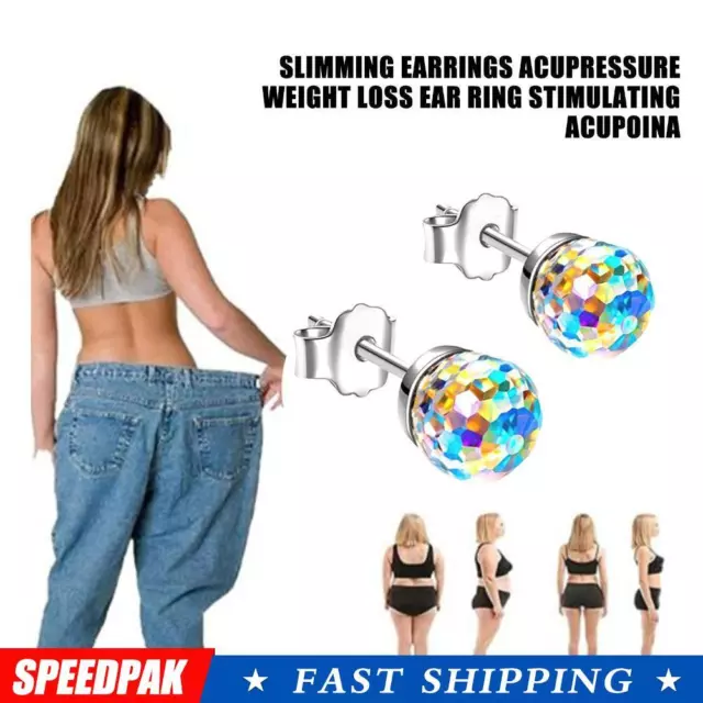 Magnetic Slimming Earrings Acupressure Weight Loss Earring Stimulating F8L4