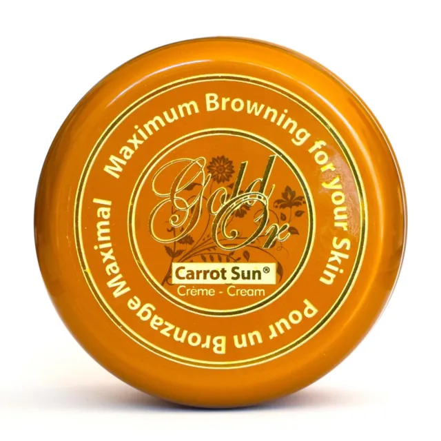 Carrot Sun Tan Accelerator Tanning Cream with Carrot Oil,  L-Tyrosine, and Henna