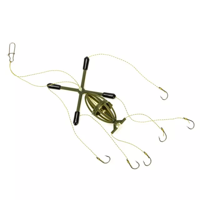 Four Forks Anti-hanging Silver Carp And Bighead Pole Pole Double Hook Bait Cage