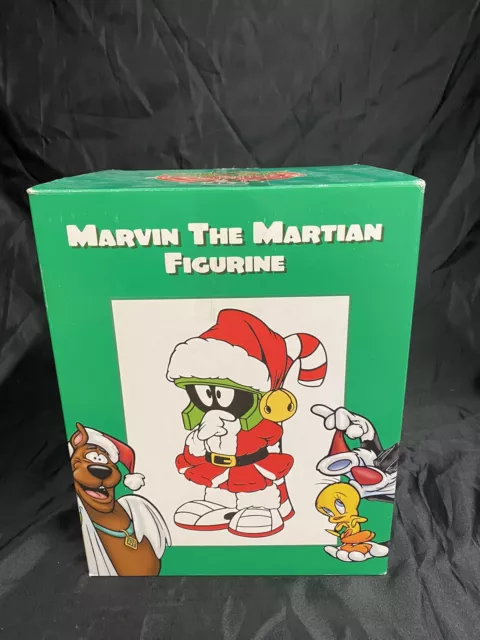 Vtg Christmas Looney Tunes  Peace On Earth Marvin The Martian Figurine In Box