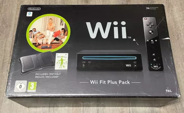 Nintendo Wii Konsole Wii Fit Plus Edition inkl. Balance Board | schwarz | in OVP