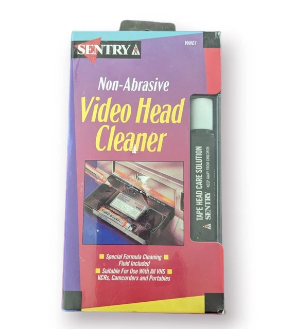 SENTRYA VIDEO HEAD Cleaner New Sealed VHS VCR Camcorder NonAbrasive