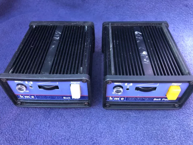 Pair of HME BH710 Intercom Clear Com Belt Pack