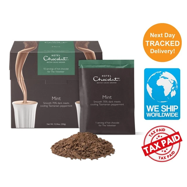 NEW HOTEL CHOCOLAT Mint Luxury Hot Chocolate Sachets Pack Gourmet Drink
