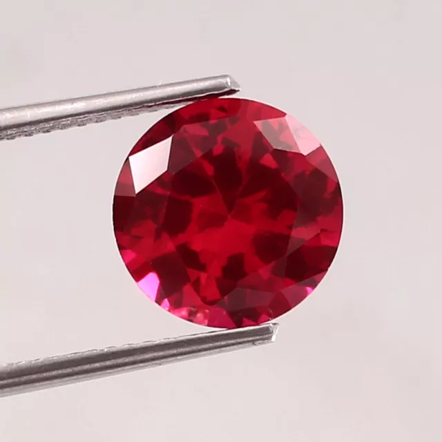 AAA Natural Flawless Mozambique Blood Red Ruby 4.50 Ct Round Cut Loose Gemstone