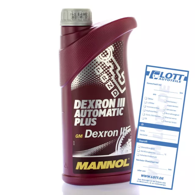 Mannol Automatikgetriebeöl Automatic Plus Dexron 3 Getriebeöl 1L // MB Opel Ford