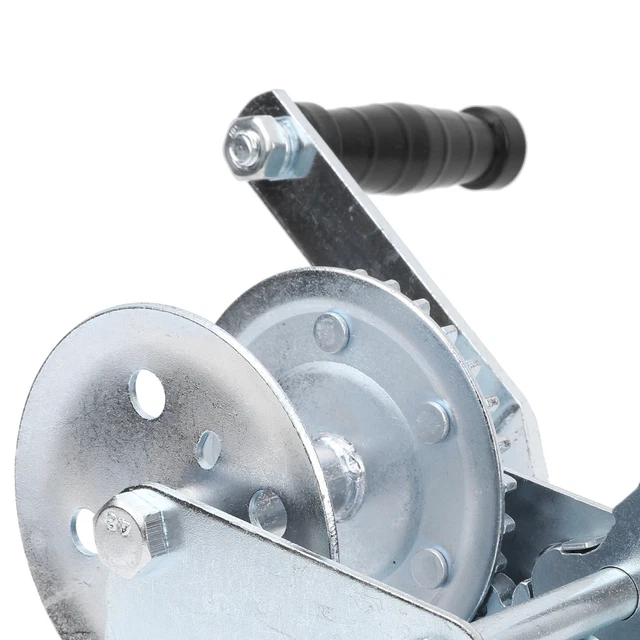 (#1)600LBS Metal Trailer Capstan Handcranking Winch Empty Bracket Accessory