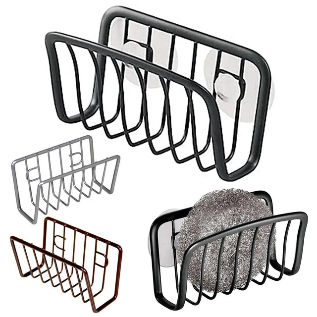 Kitchen Soap Rack Brush Stainless Steel Sink Caddy Sponge Holder Organizer*