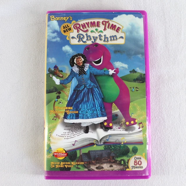 BARNEY THE DINOSAUR Rhyme Time Rhythm VHS Tape 1999 Movie EUR 9 42