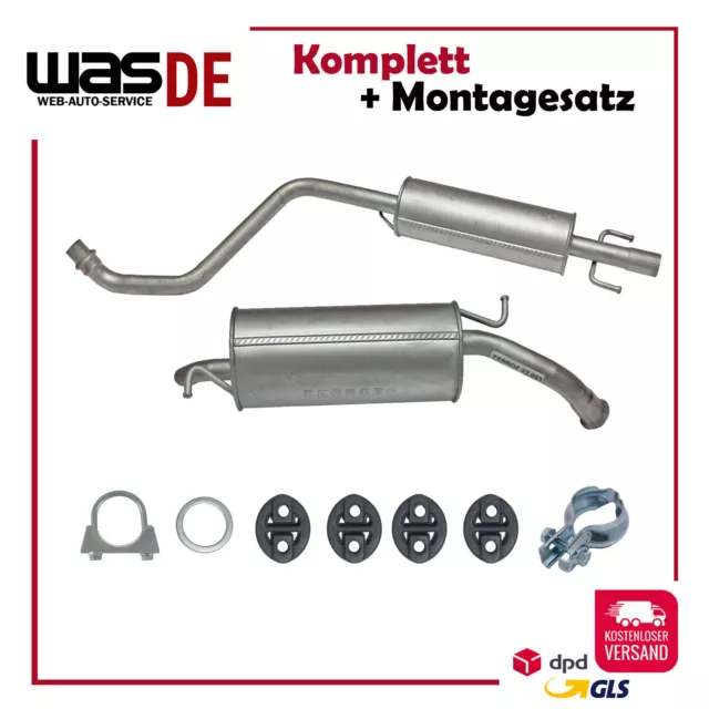 Komplette Auspuffanlage Auspuff Toyota Yaris 1.3 1999-2005 Schalldämpfer Endtopf