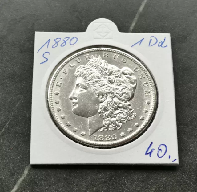 USA 1 Dollar 1880 , Silber