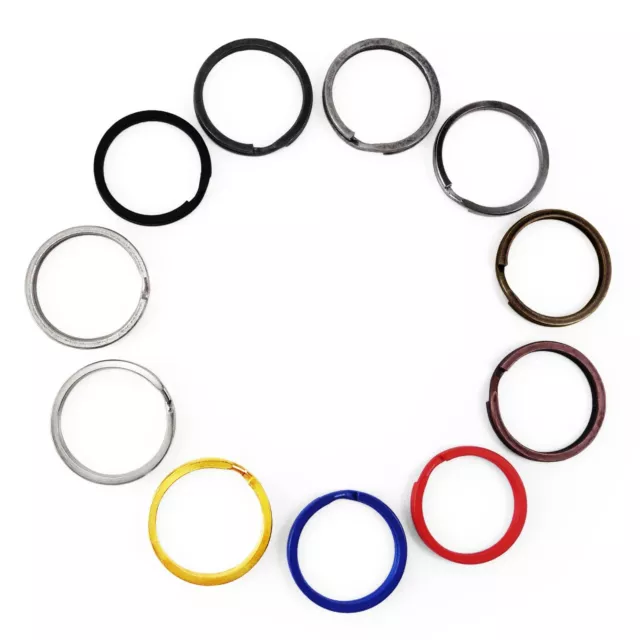 Split Key Rings 30 mm Double Loop Key-Ring metal clasp connect UK SELLER 3