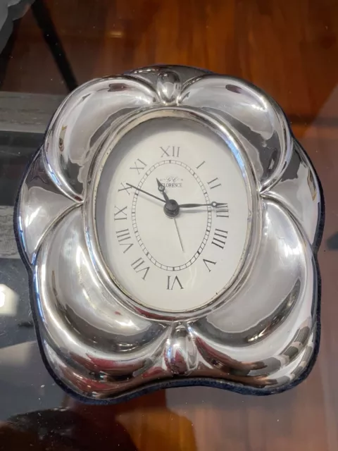 orologio sveglia vintage in Argento 925 molto elegente