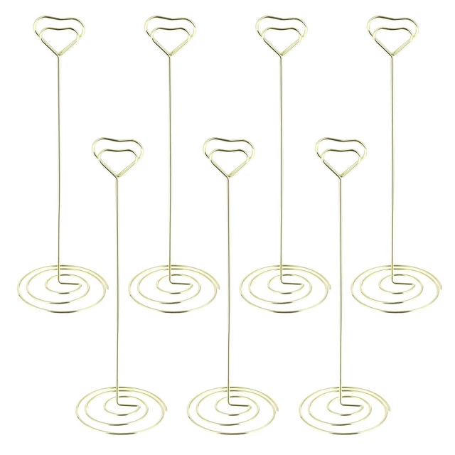 Lot De 3 Porte-cartes De Table En Forme De Fleur - Support Décoratif Pour Mariage, Bureau, Fête