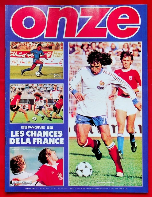 Magazine Onze Novembre 1982 : Bathenay Et Le PSG Européens – Vintage Foot