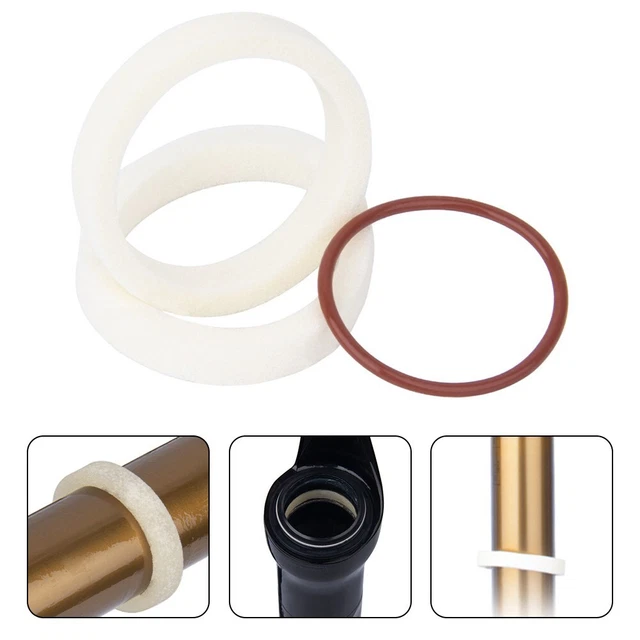 Jeu De 2 Anneaux En Mousse Jaune Pour Fourche De Vélo – Joints D'huile, Diamètres 30 à 40 Mm