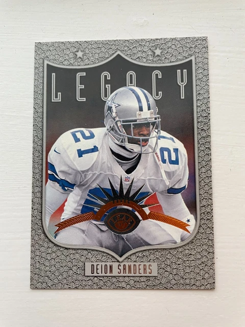 DEION SANDERS 1997 Leaf Legacy Football Card #191 Dallas Cowboys NFL HOF RARE!!!