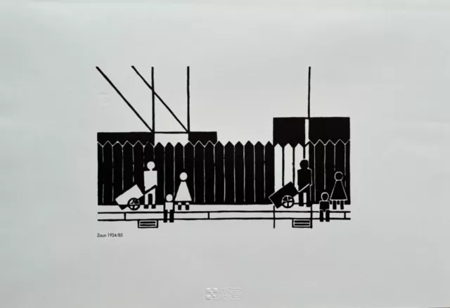 Gerd Arntz - Bilder aus der Arbeitswelt - Zaun 1924/1985